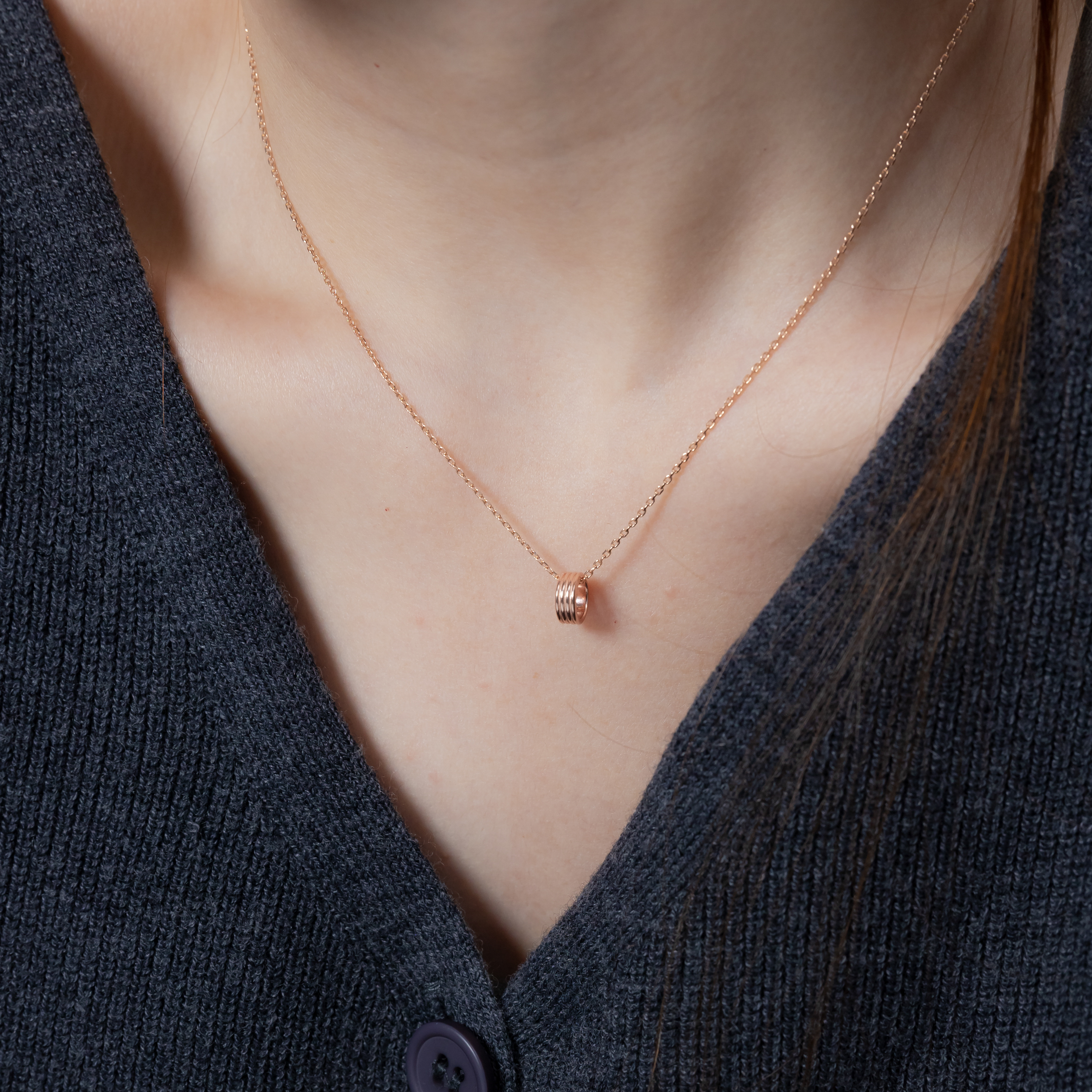 簡約四層光面圈圈串飾