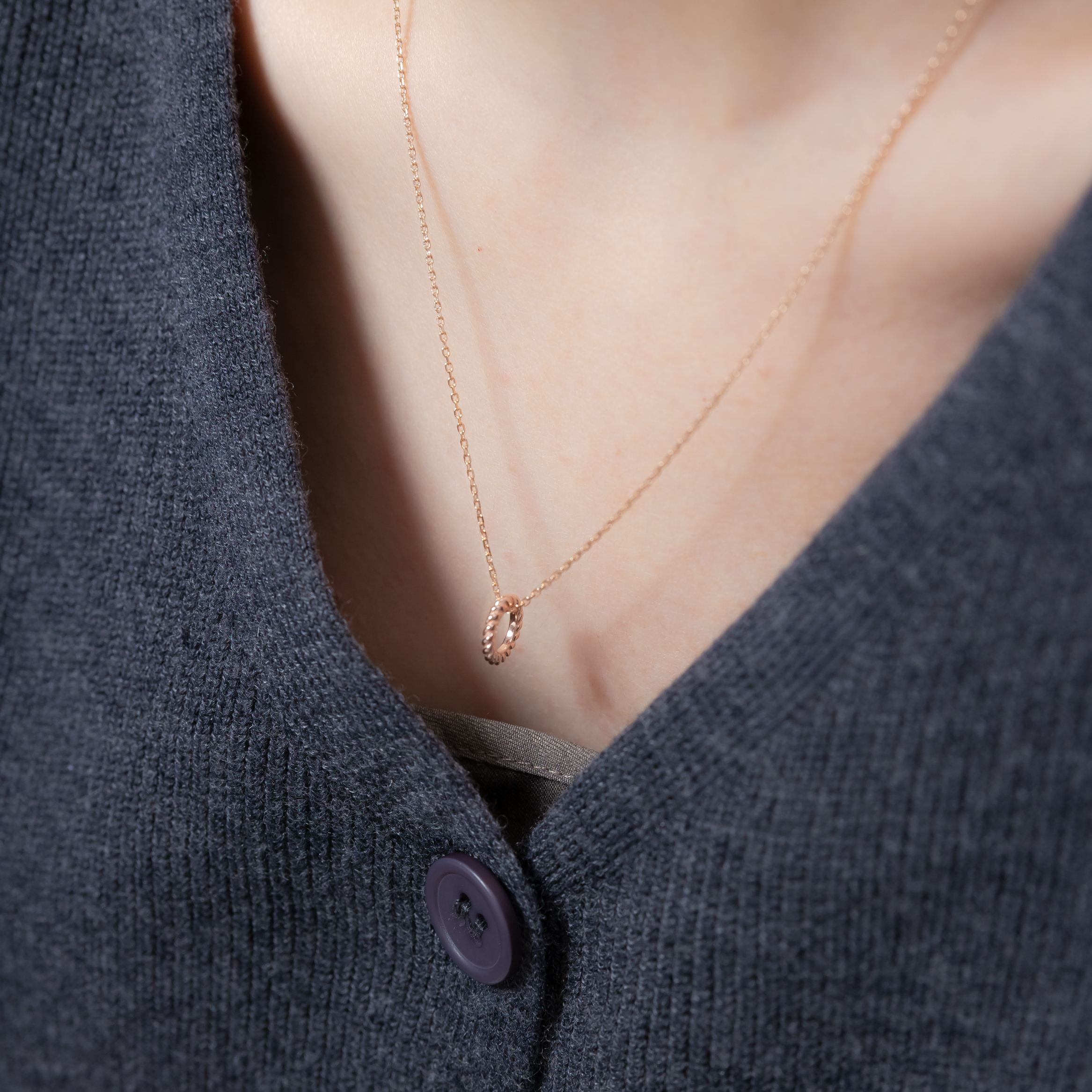 簡約麻花圈圈串飾