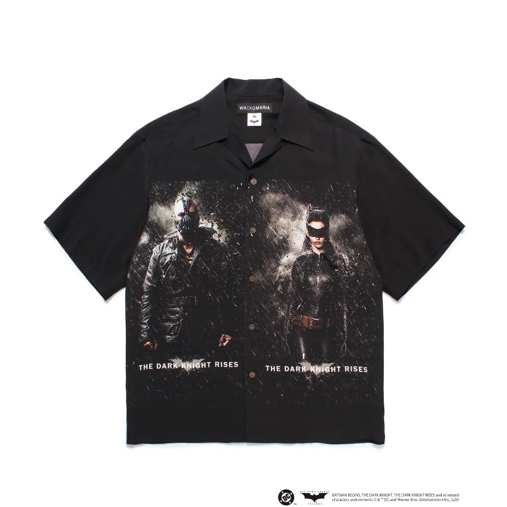 2025SS WACKO MARIA THE DARK KNIGHT TRILOGY / HAWAIIAN SHIRT TYPE-3 BATMAN 蝙蝠俠 貓女 班恩 黑暗騎士 古巴 短袖 襯衫 現貨
