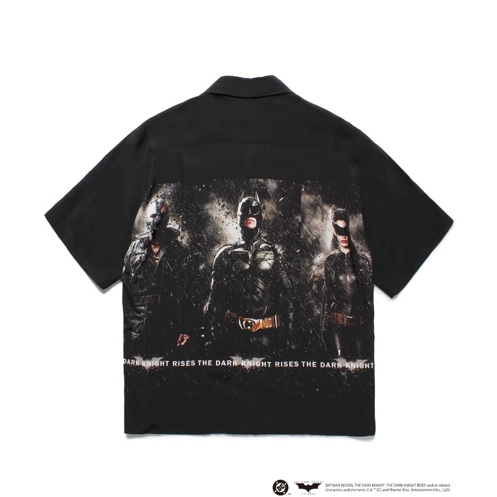 2025SS WACKO MARIA THE DARK KNIGHT TRILOGY / HAWAIIAN SHIRT TYPE-3 BATMAN 蝙蝠俠 貓女 班恩 黑暗騎士 古巴 短袖 襯衫 現貨