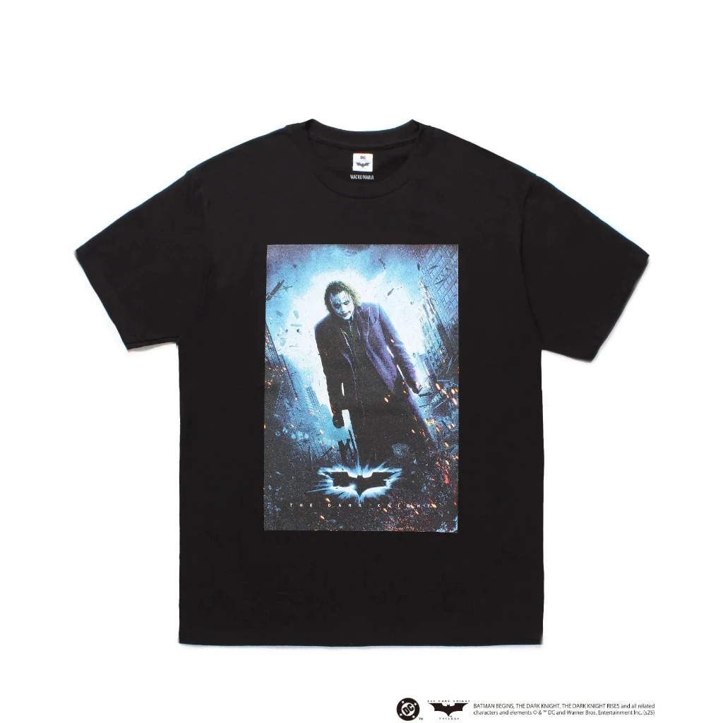 2025SS WACKO MARIA THE DARK KNIGHT TRILOGY / CREW NECK T-SHIRT ( TYPE-3 ) 小丑 黑暗騎士 短T 現貨 TDKT-WM-TEE03