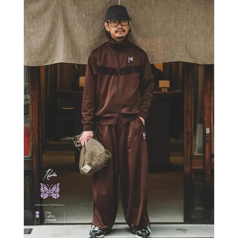 2025SS NEEDLES IMA:ZINE City Lights : Donuts TRACK JACKET 藤花 三方 聯名 甜甜圈店 夾克 外套 現貨