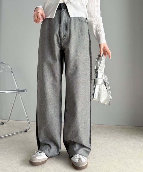 JaVa / wide denim pants