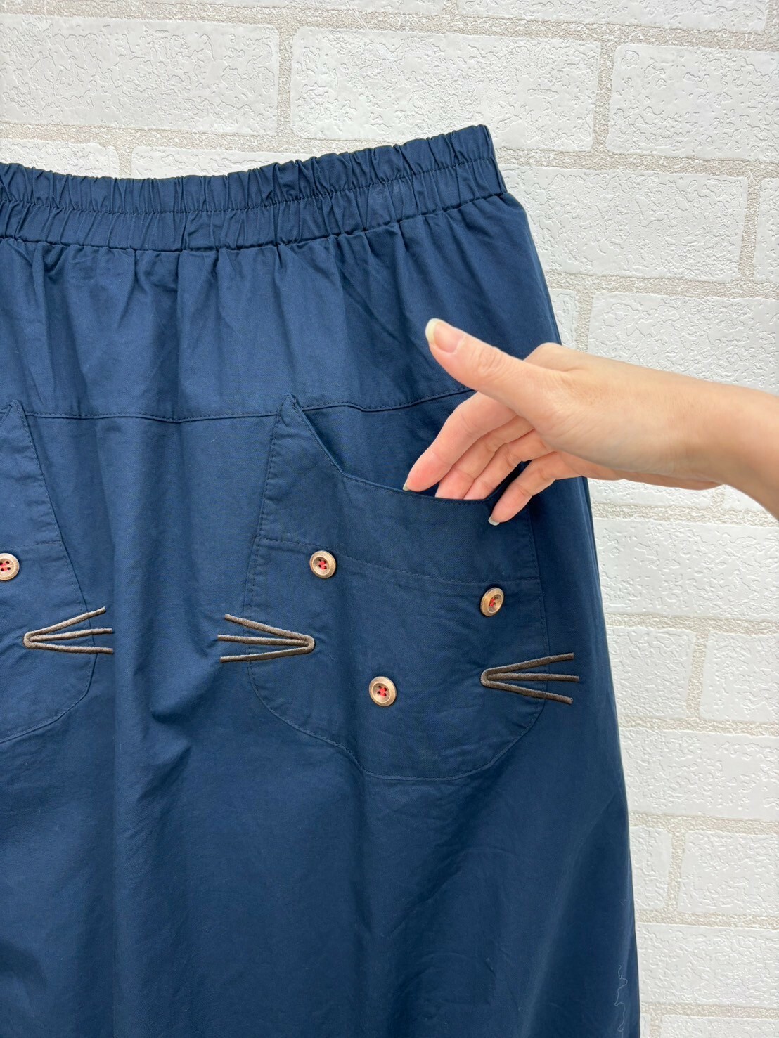 日系貓咪刺繡裙