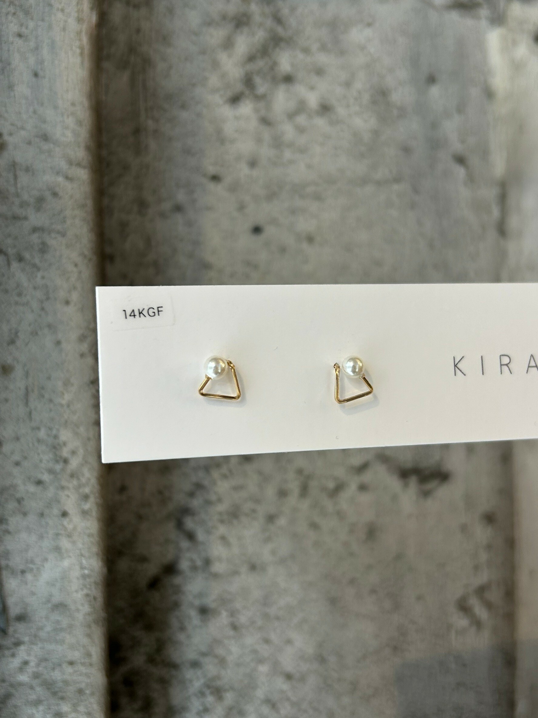 [KIRAN] 三角耳環 | 14KGF