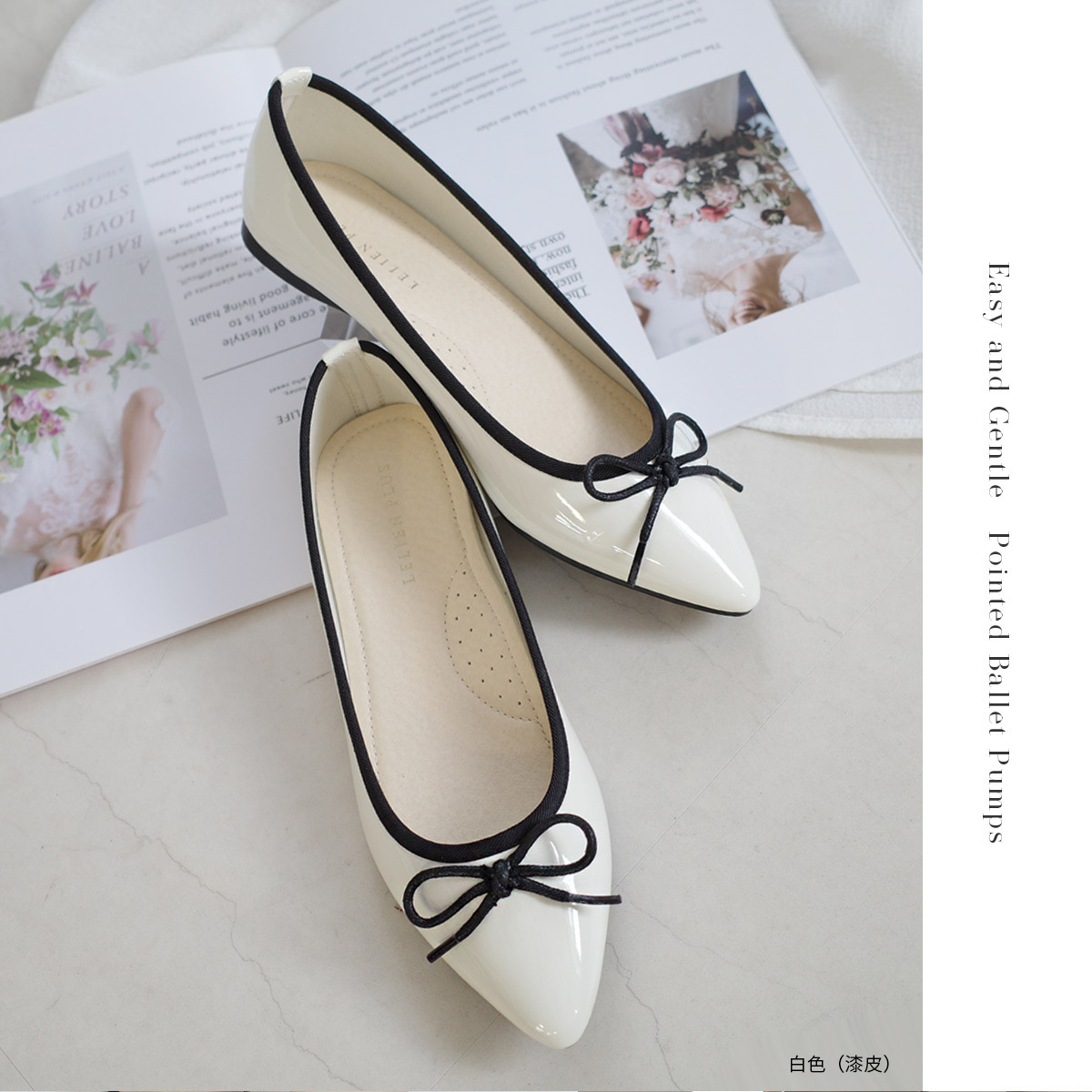 可愛芭蕾舞者 尖頭娃娃鞋 超好走女鞋 春夏色【FX2015-1】