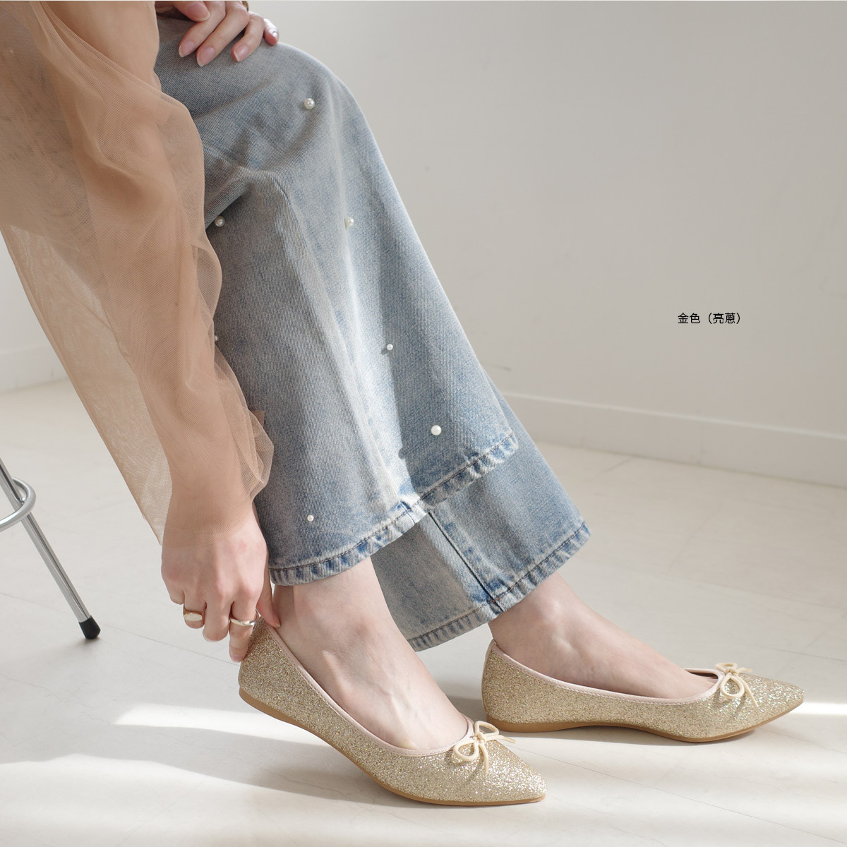 可愛芭蕾舞者 尖頭娃娃鞋 超好走女鞋 春夏色【FX2015-1】