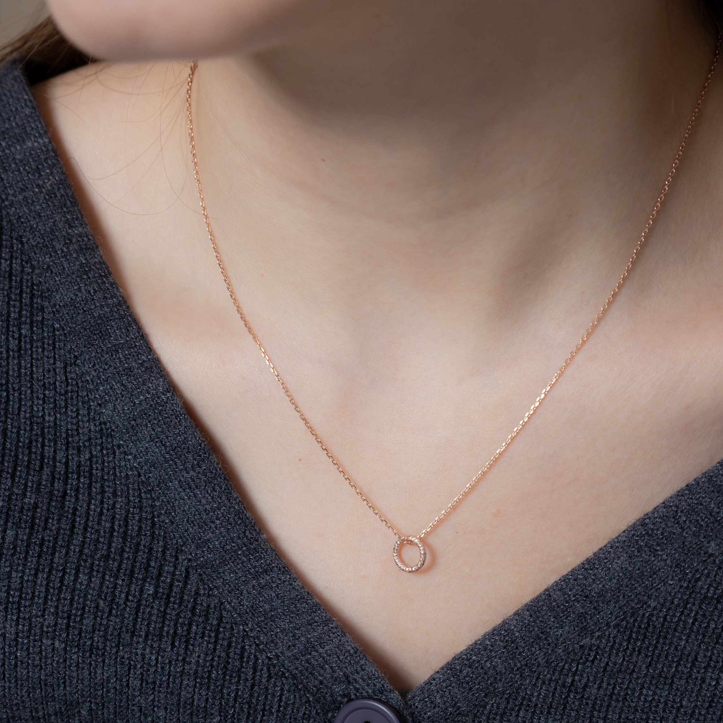 簡約閃亮圈圈串飾