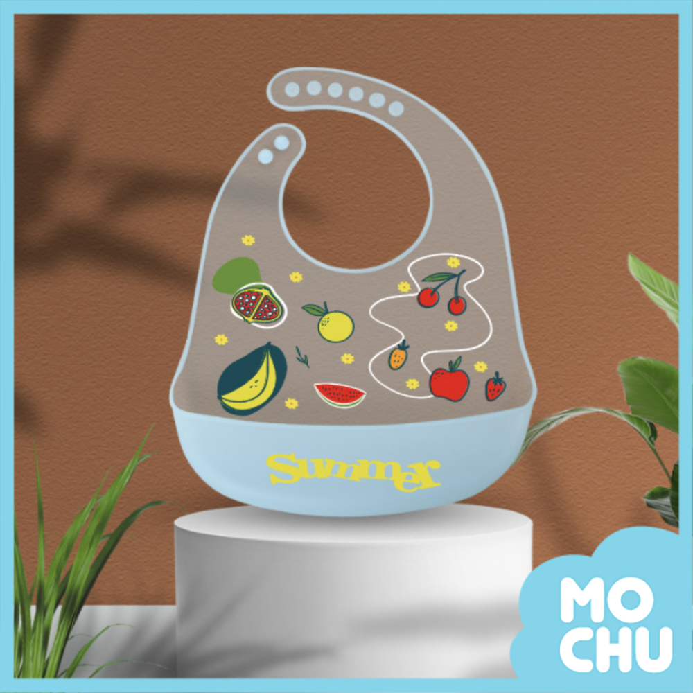 防塵矽膠圍兜-香蕉