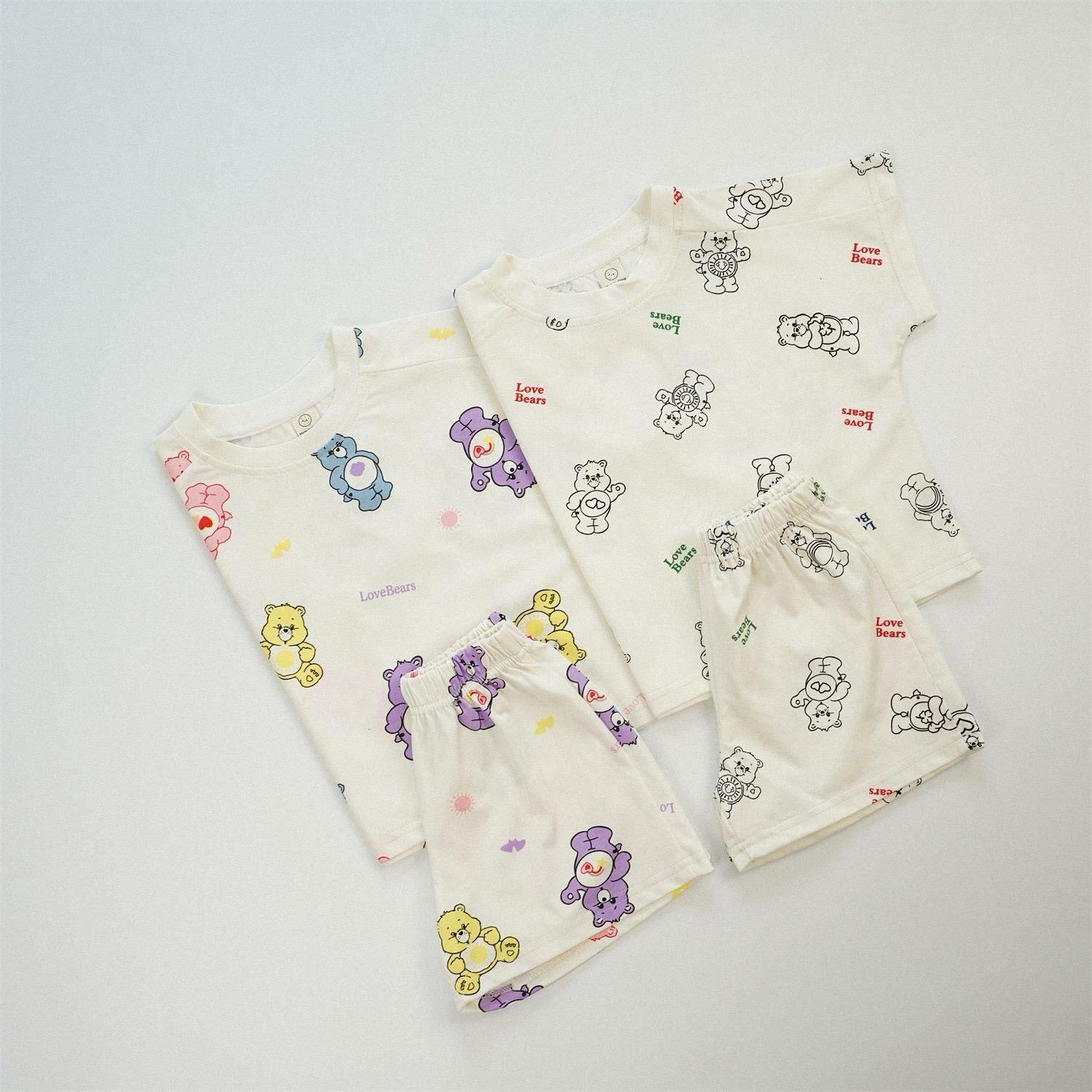 韓版 carebear蝙蝠袖套裝