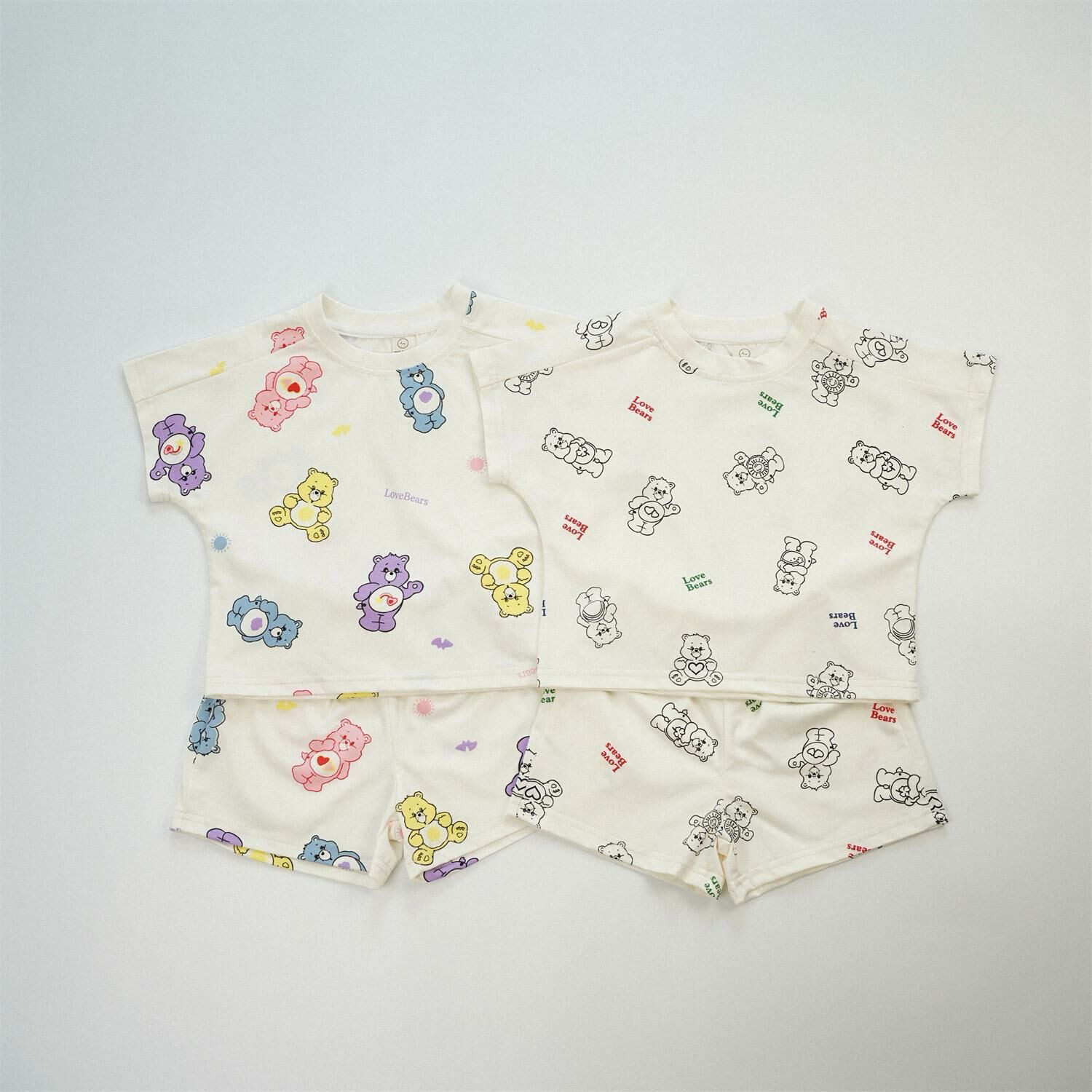 韓版 carebear蝙蝠袖套裝