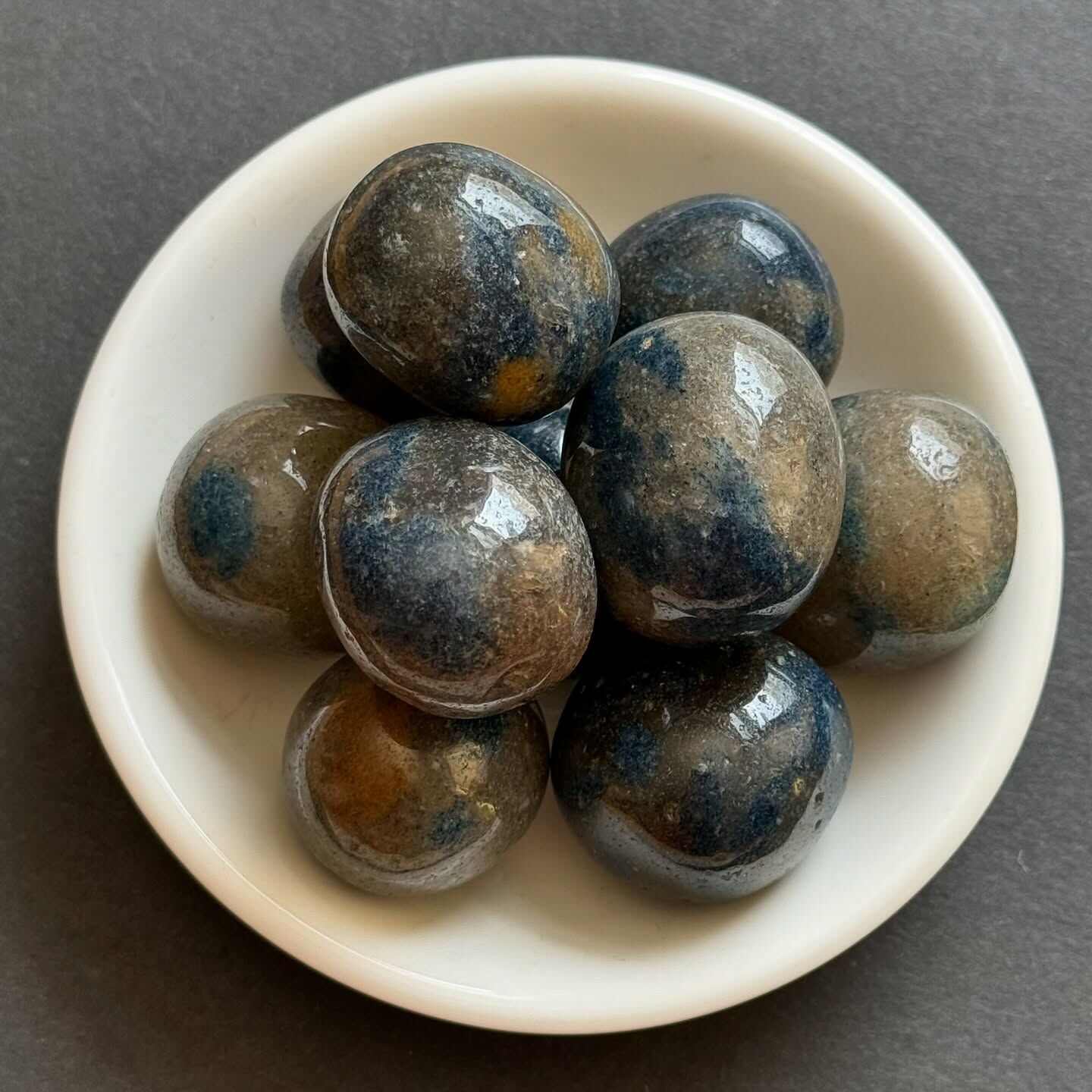 [原石] 玉化 高頻能量K2 Blue 水晶滾石