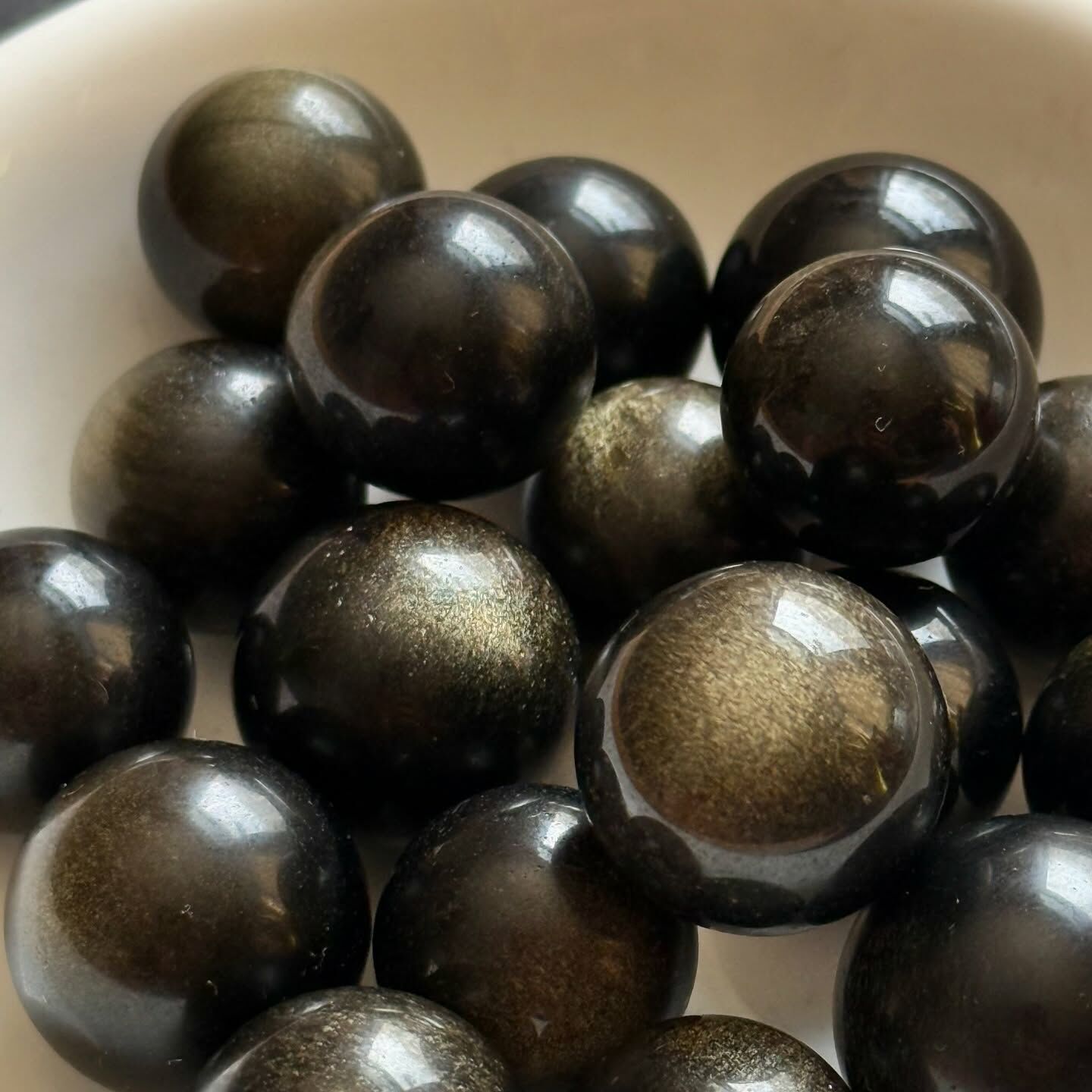 [原石] 金曜石 水晶小球