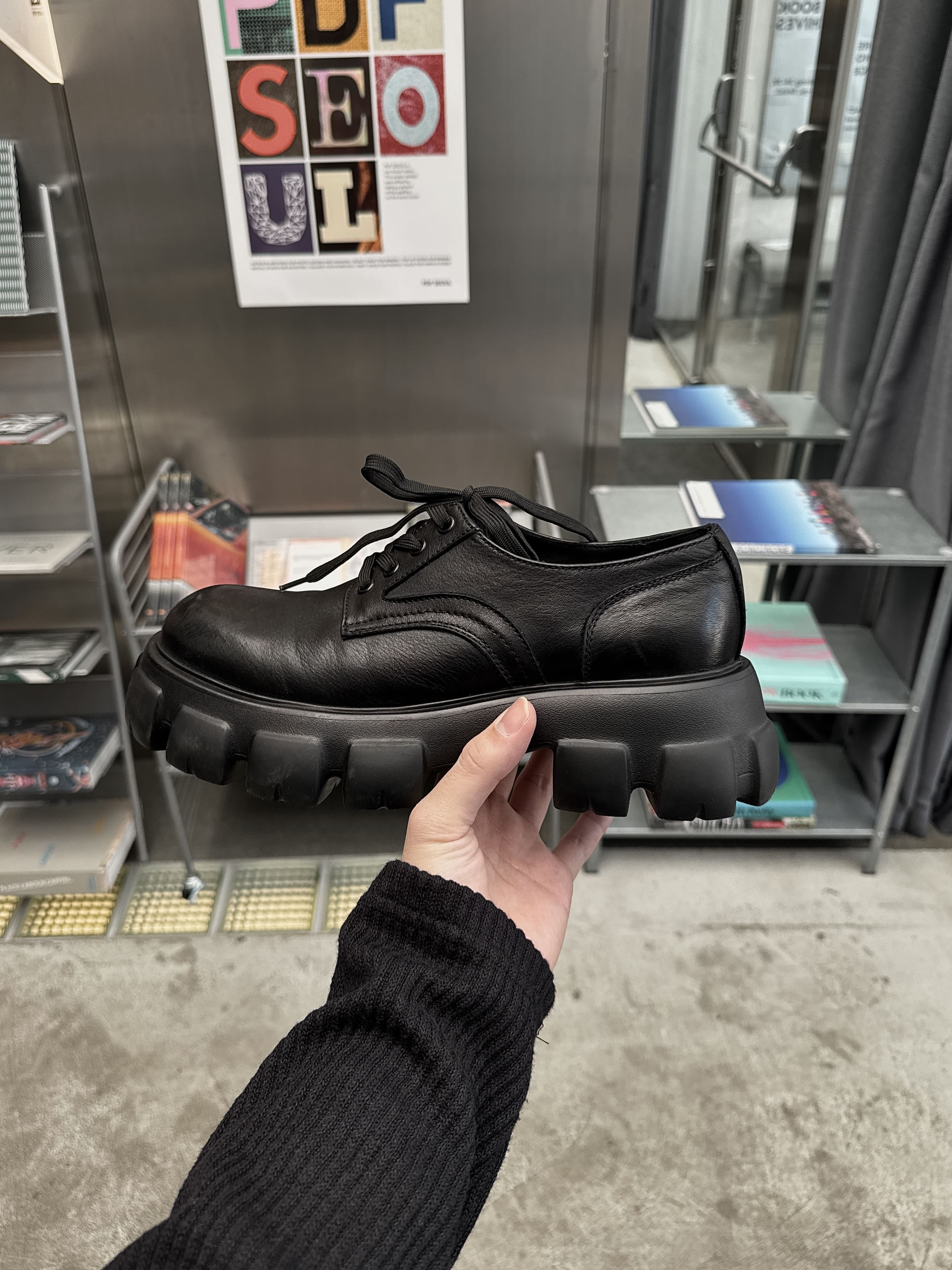 韓國 鋸齒 增高 5CM 牛皮 厚底皮靴