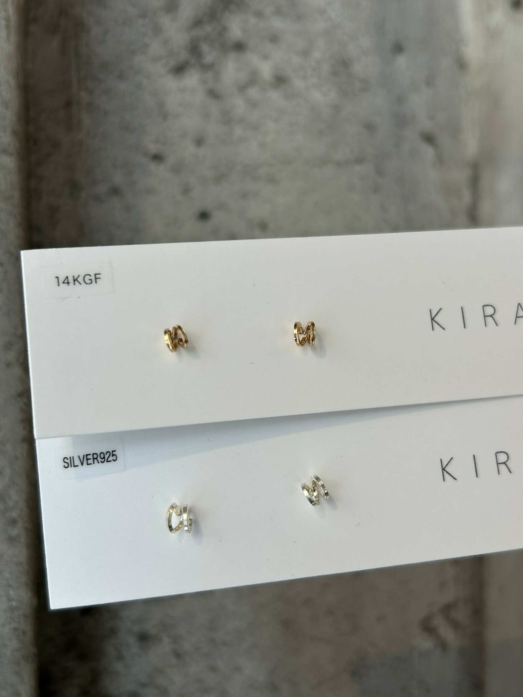 [KIRAN] 簡約微型耳針 | 925銀 | 14KGF