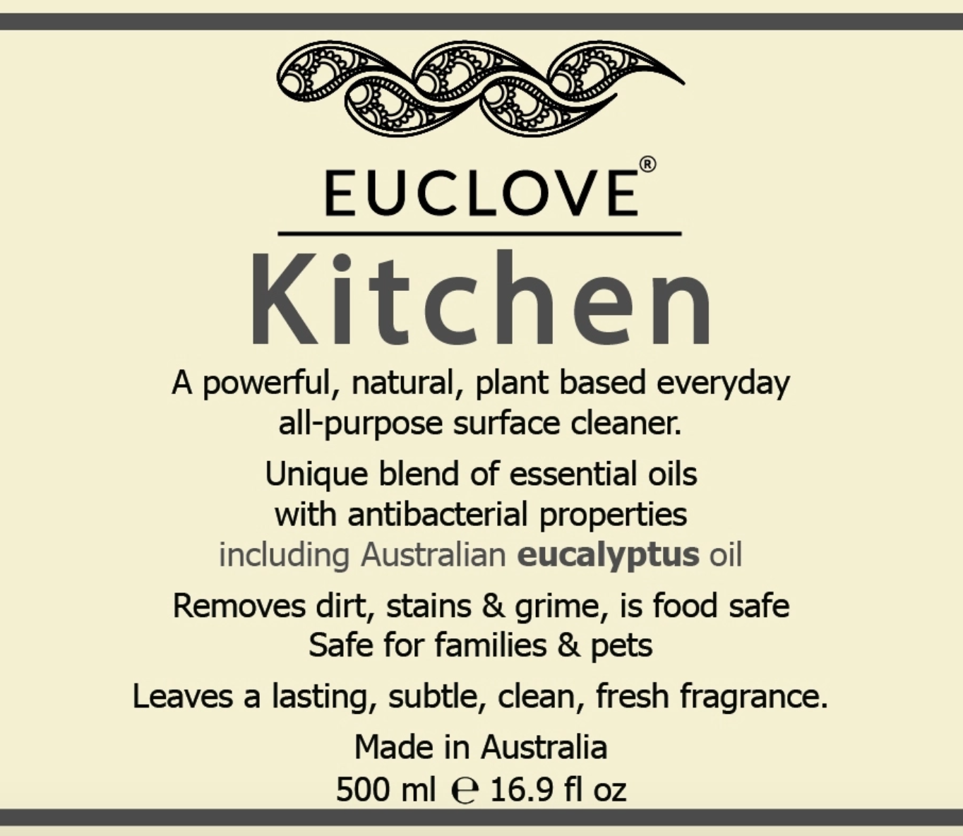 澳洲Euclove Clean - 廚房抗菌精油除垢噴霧 300ml