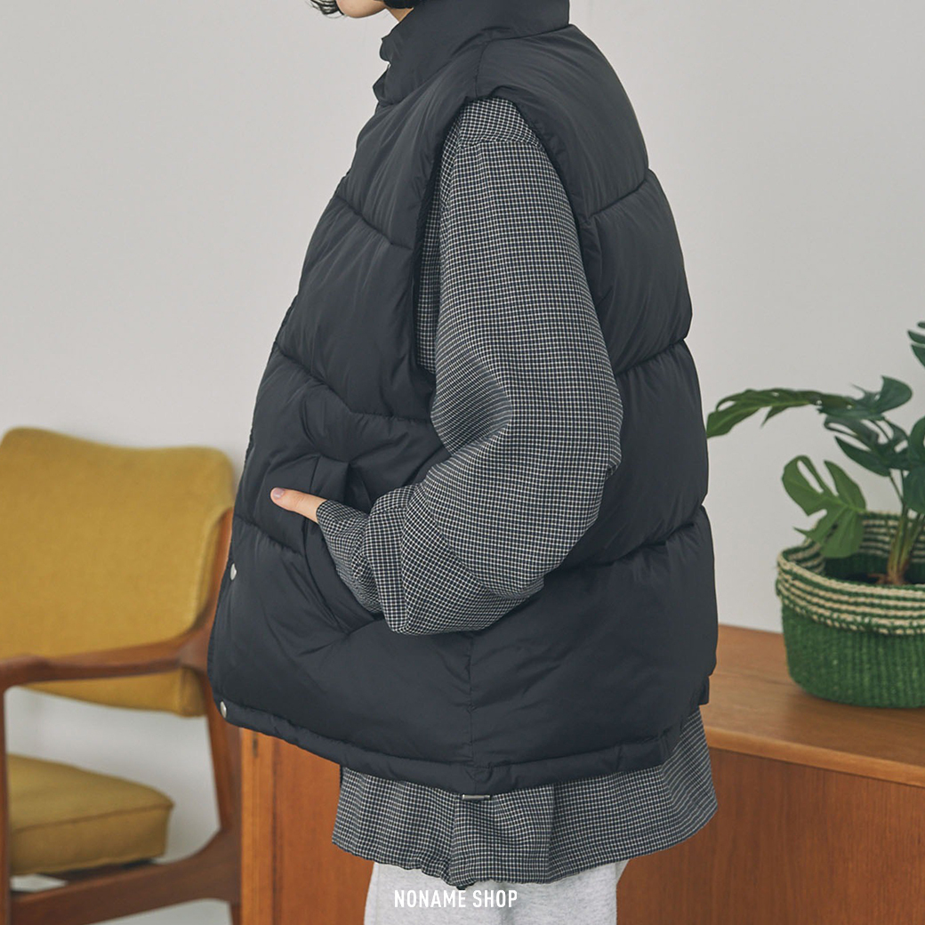 MONO-MART 立領 羽絨 背心 三色 (女款)