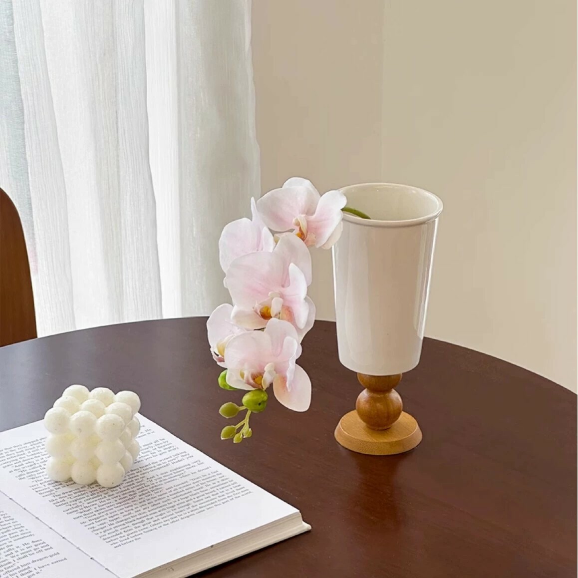 《5704》簡約法式復古高腳花瓶