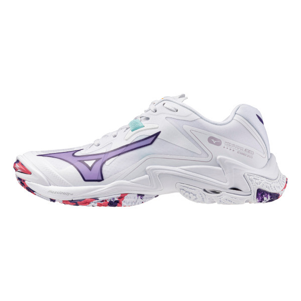 MIZUNO WAVE LIGHTNING Z8 排球鞋 白紫色
