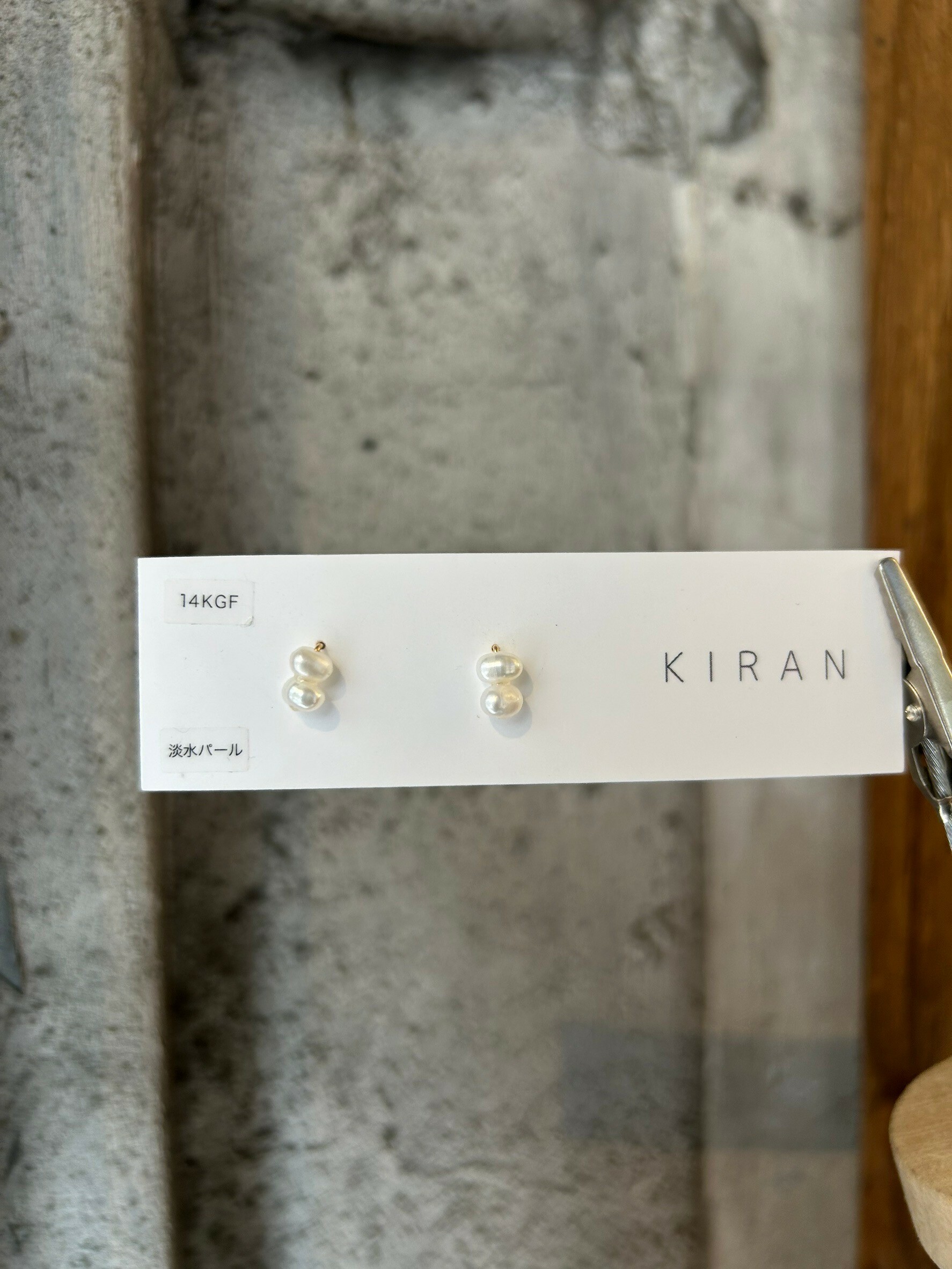 [KIRAN] 淡水珍珠耳環 | 14KGF