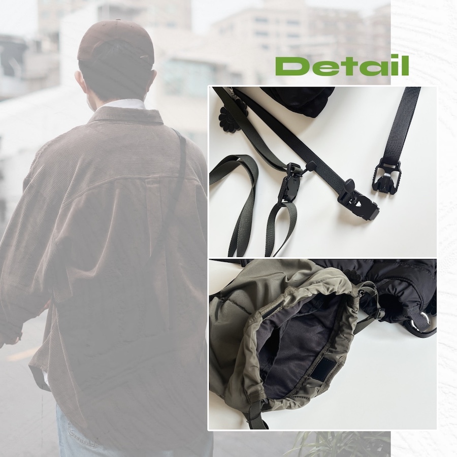 ｜🇯🇵日系選品｜2way 軍事 磁釦側背小包