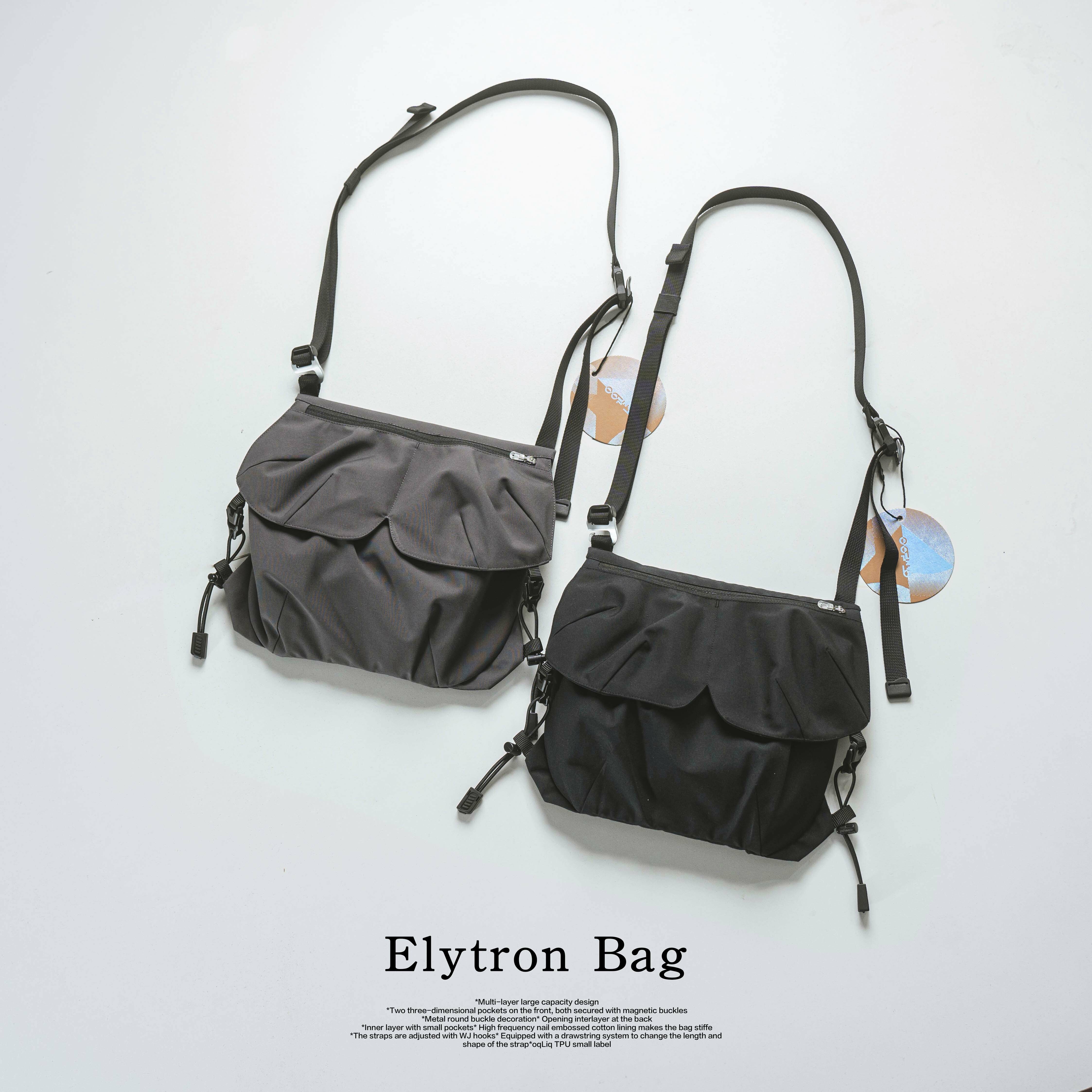 2024AW oqLiq ELYTRON BAG 機能 側背包 現貨 24AA03