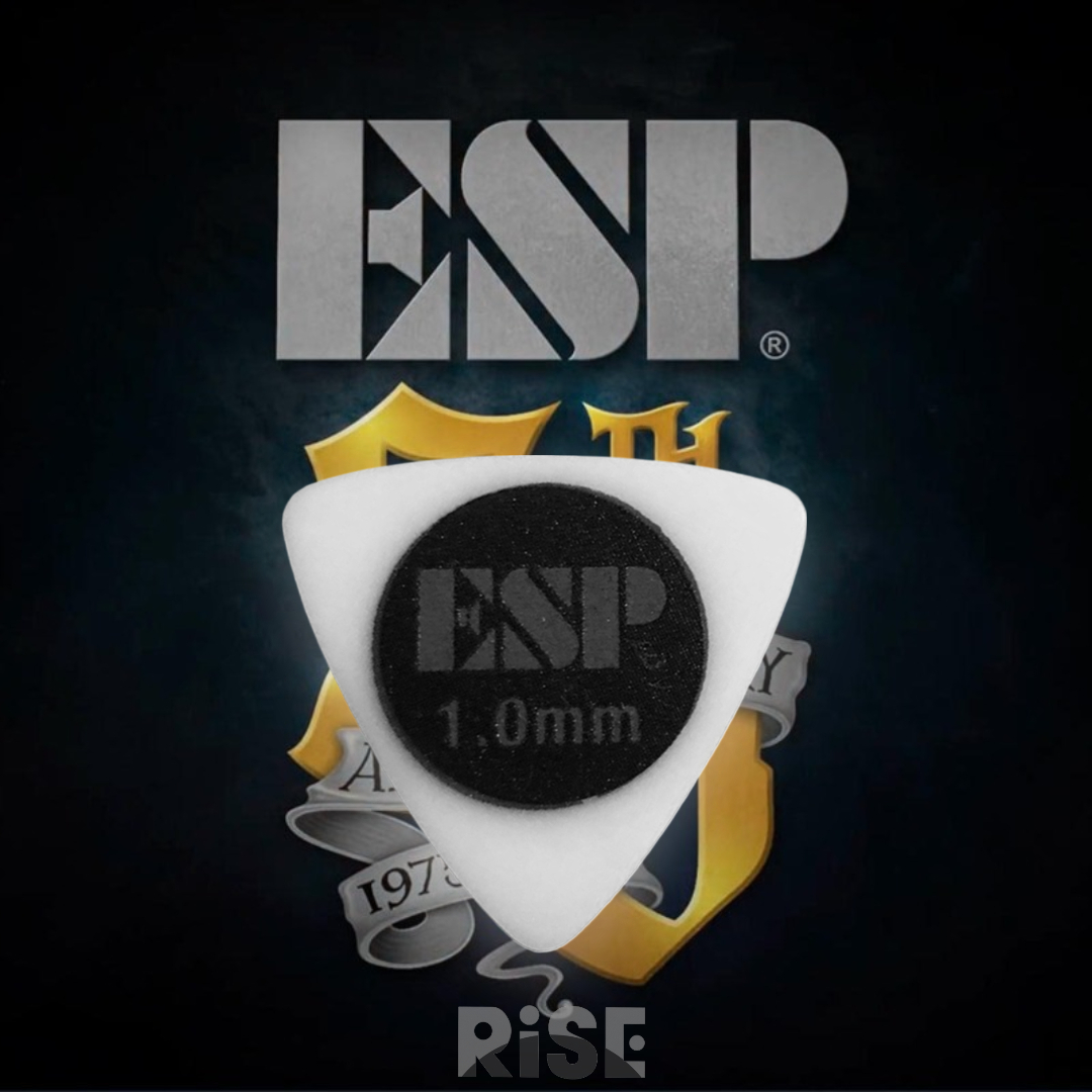 ESP PD-10AL10 WH 1.0mm 大三角 橡膠防滑 PICK 彈片