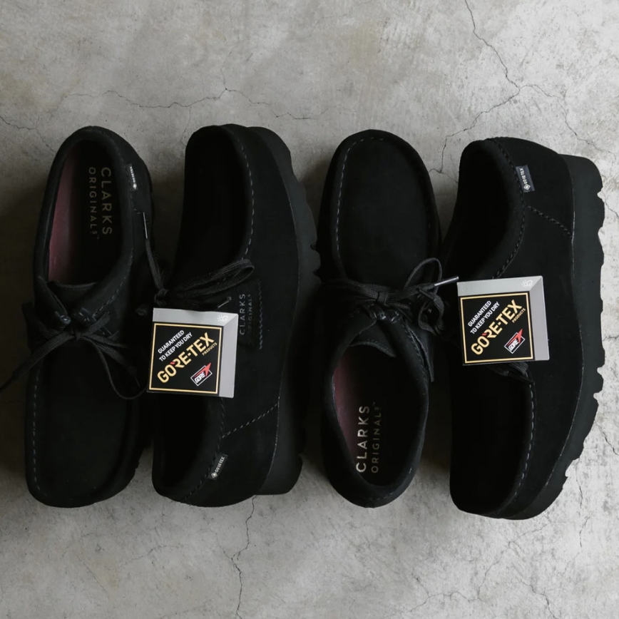 預訂 | Clarks Originals Wallabee GTX 防水麂皮 全黑色