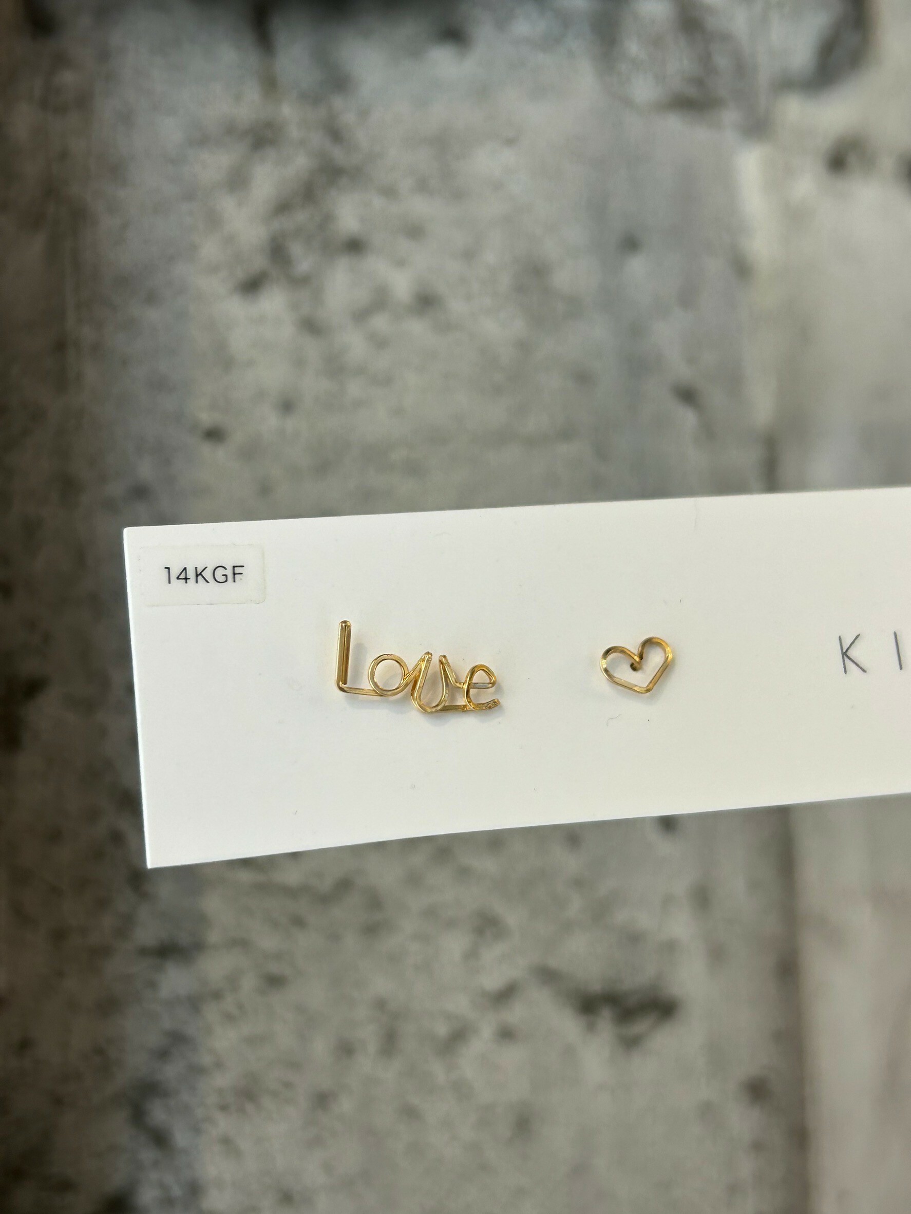[KIRAN] Love耳環 | 14KGF