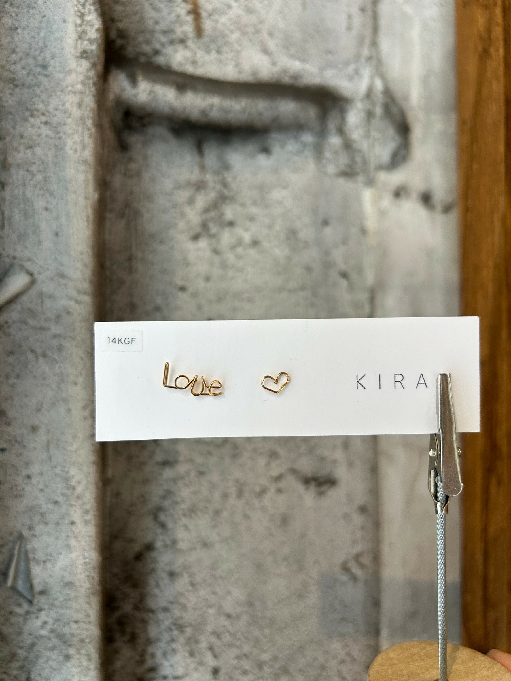 [KIRAN] Love耳環 | 14KGF
