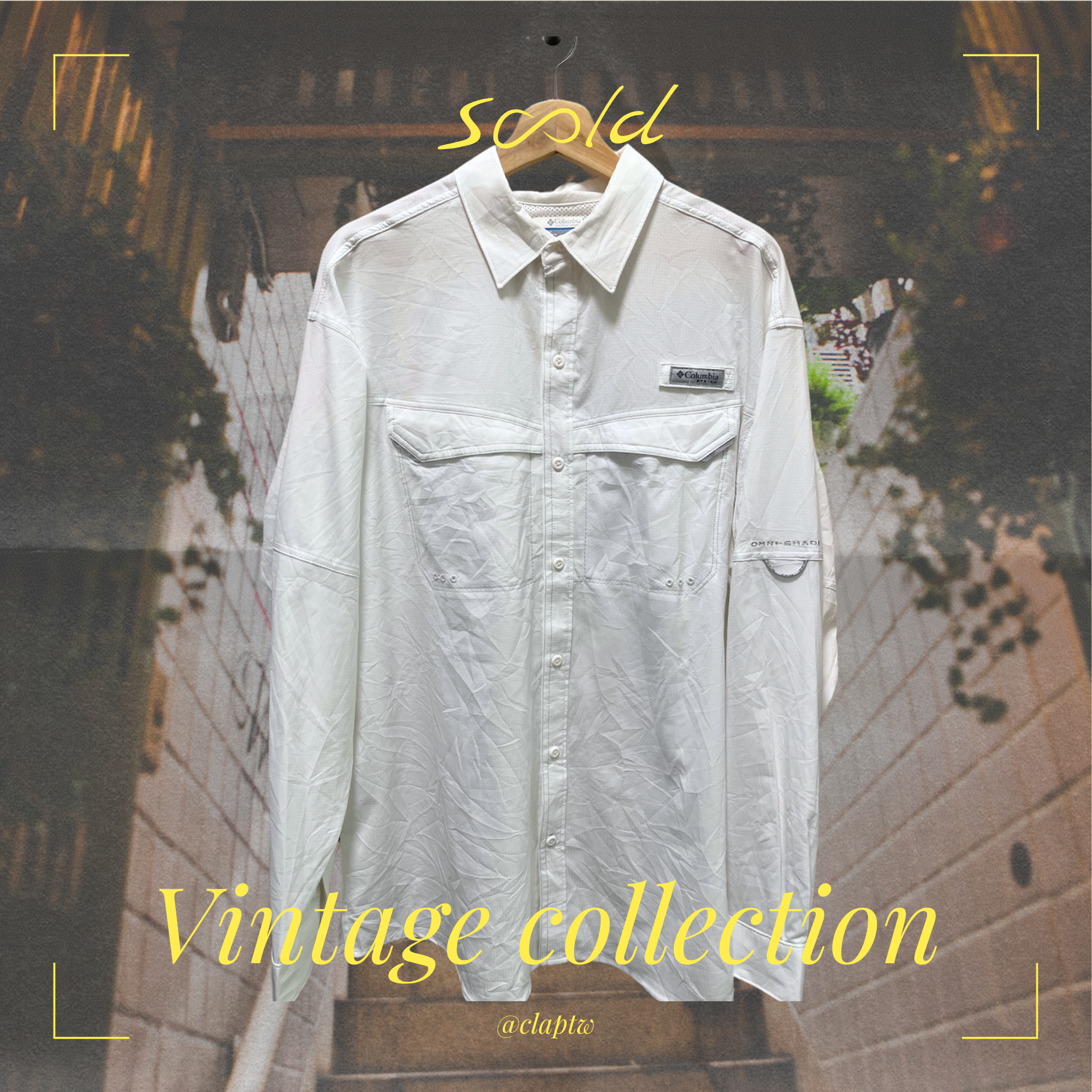 Columbia Omni-Shade 戶外機能防曬長袖襯衫｜白色