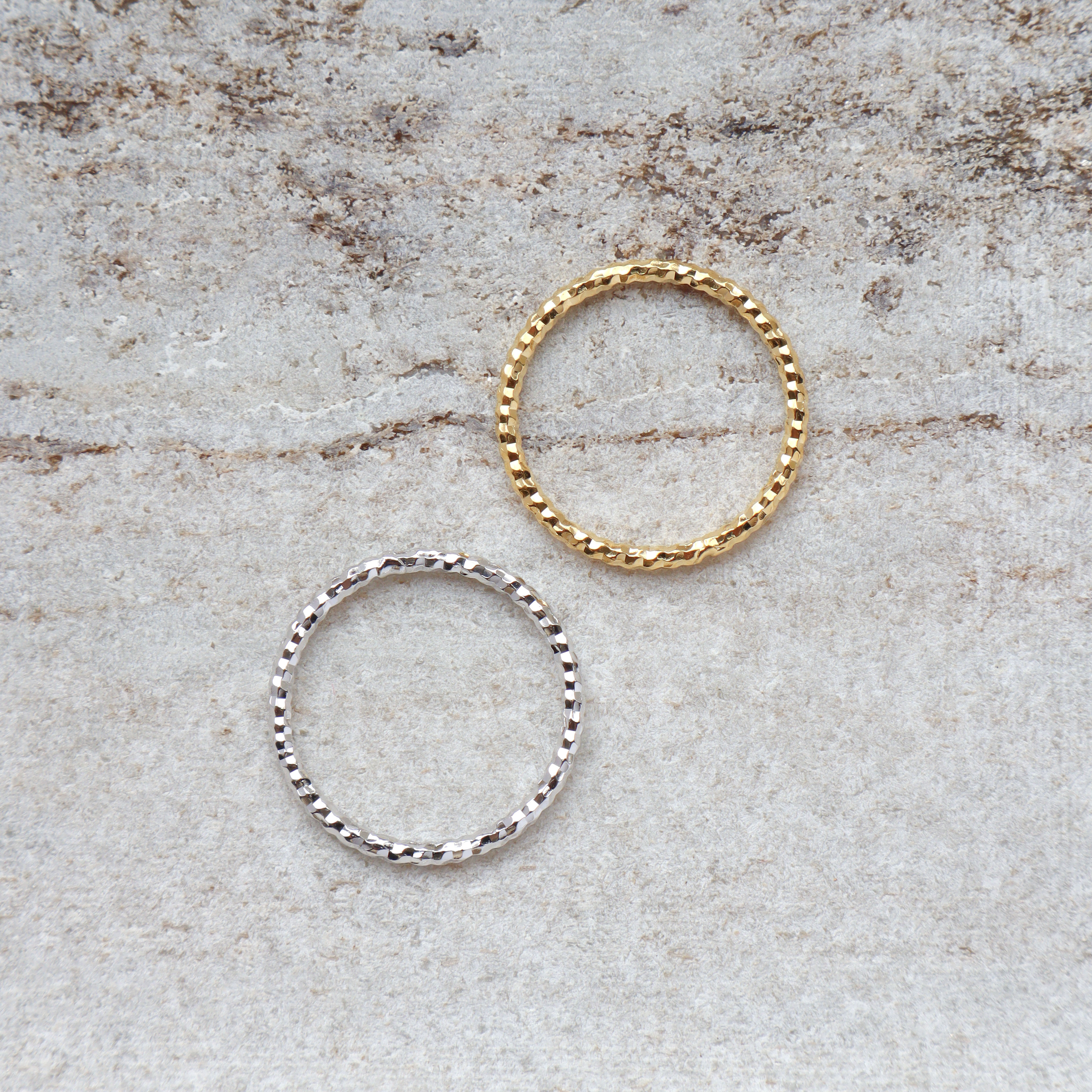 Silver/閃銀系列-光澤波紋戒指