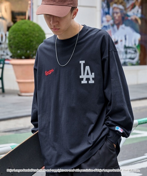 JP MLB 刺繡LOGO 長袖T-Shirt (P2 JP493)