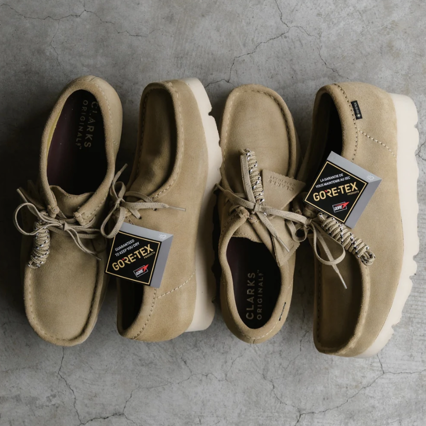 預訂 | Clarks Originals Wallabee GTX 防水麂皮 卡其色