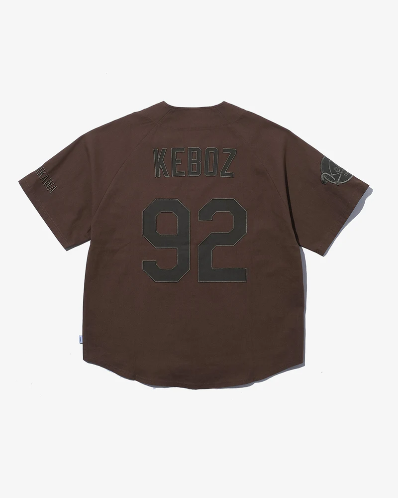 Keboz ユニフォーム M ブラウン 背番号92 ホークス KEBOZ ケボズ イエロー オールドロゴ Tシャツ
