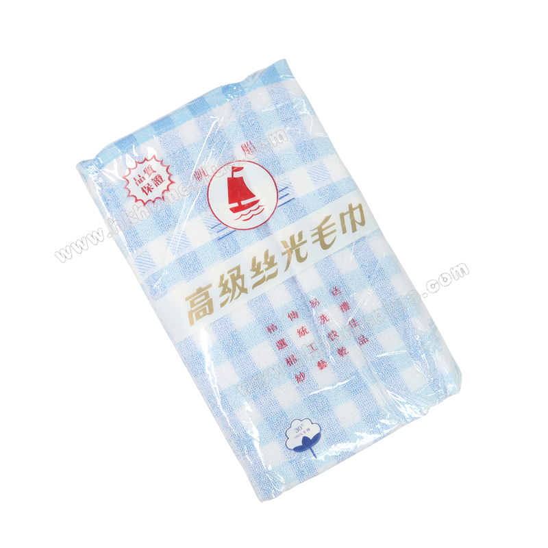 6條裝 帆船牌: 30支 格仔線面巾 4360402