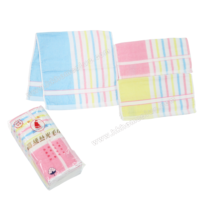 6條裝 帆船牌: 30支 彩虹線童巾 4360501