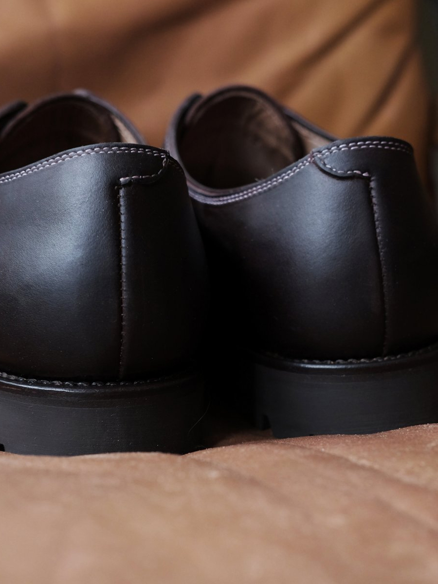 靴 AN IRRATIONAL ELEMENT AW25 leathershoes An Irrational Element World Rover Shoe Navy