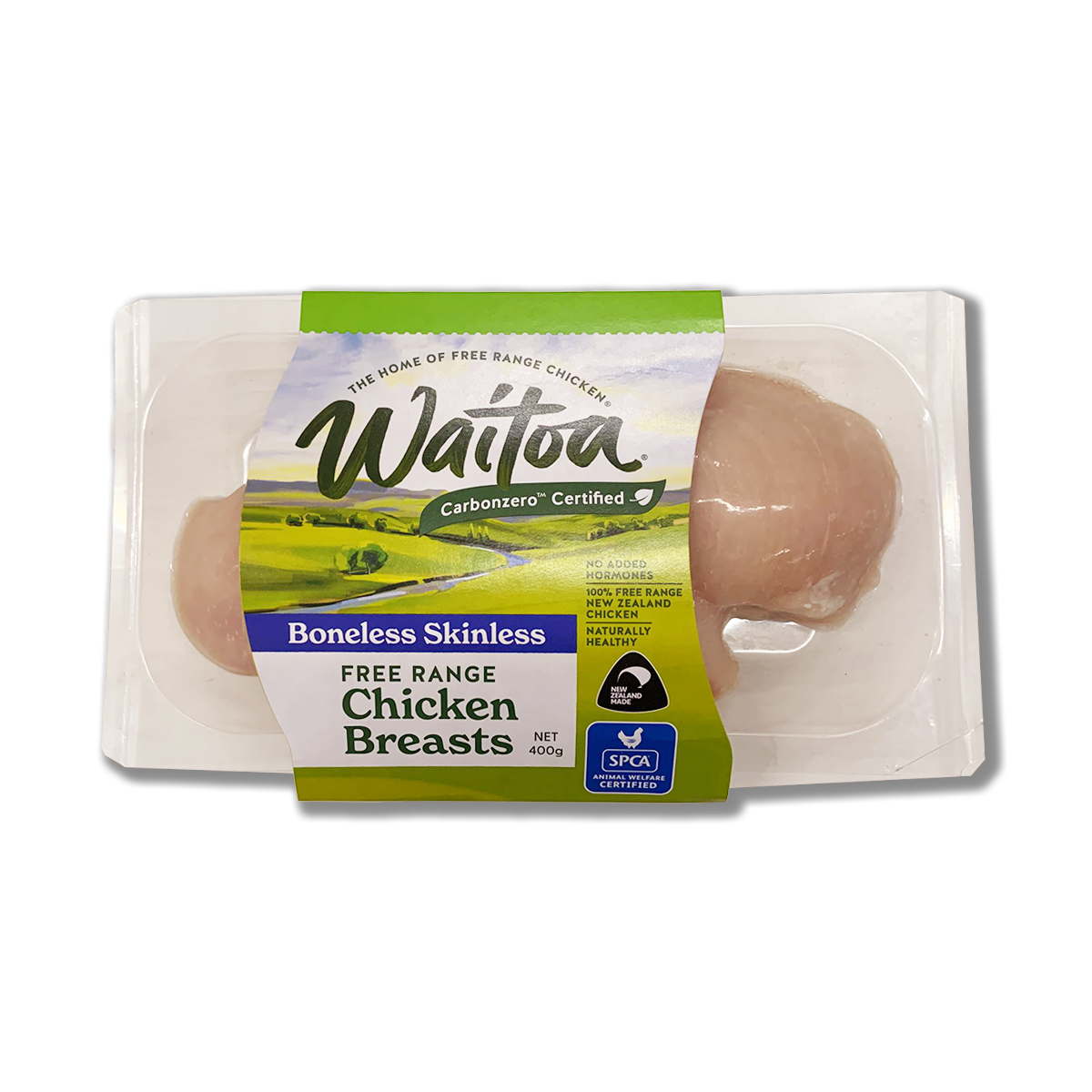 Waitoa - 紐西蘭天然無激素雞胸肉(約380-400g)(急凍) #無激素 #放養 #非基因改造