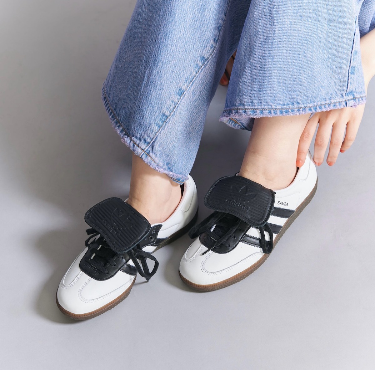 ADIDAS SAMBA LT "WHITE BLACK" 白黑 大鞋舌 休閒鞋 JI3199/預購