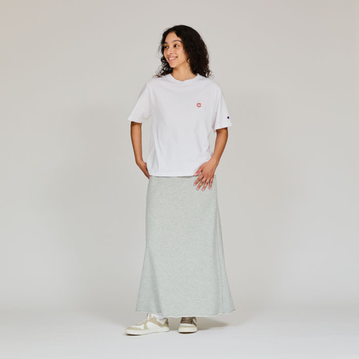 女款 小C 雙色刺繡 短袖 T恤-白色（CW-B302-010）