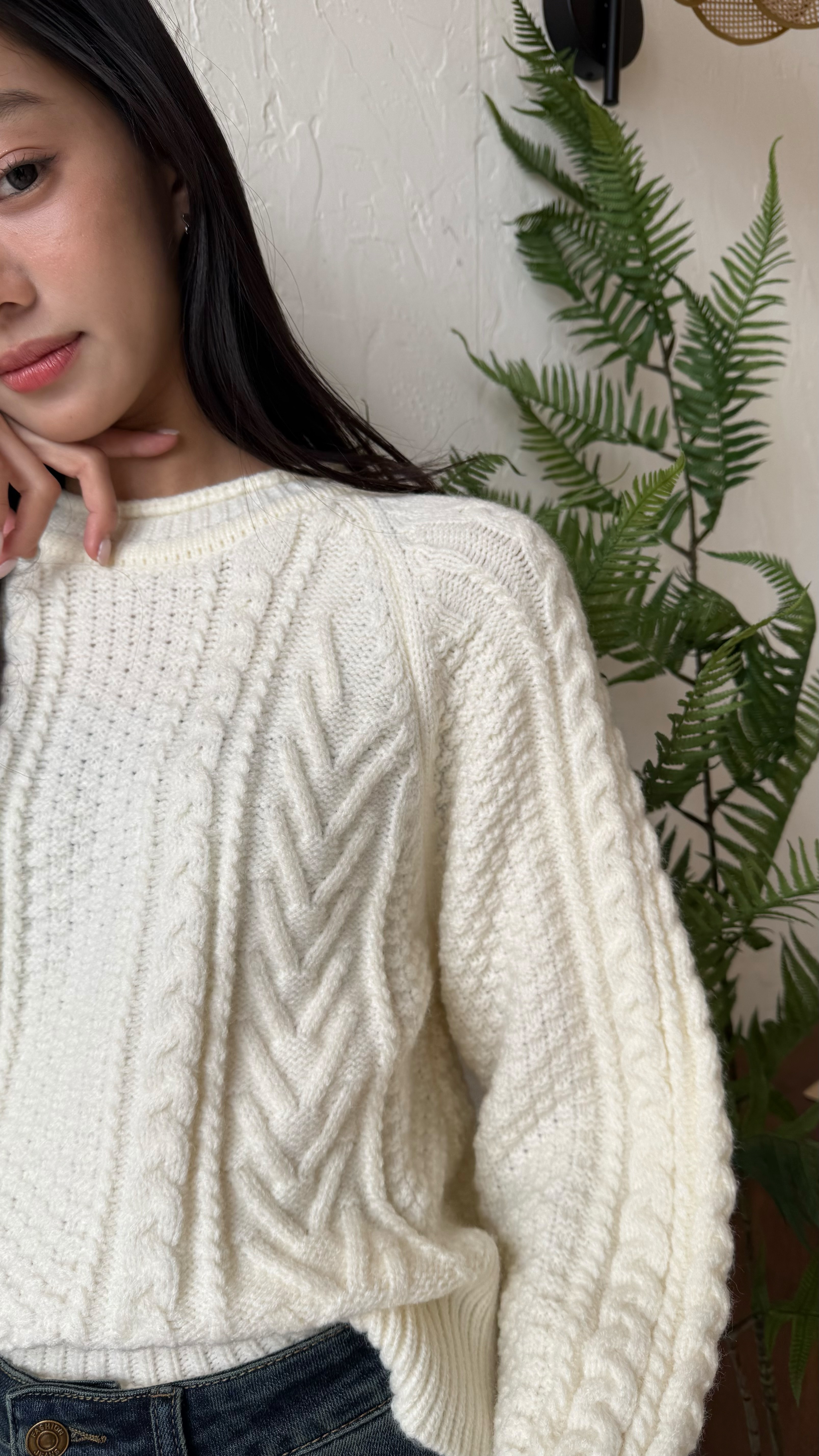 2603 立體麻花編織針織上衣