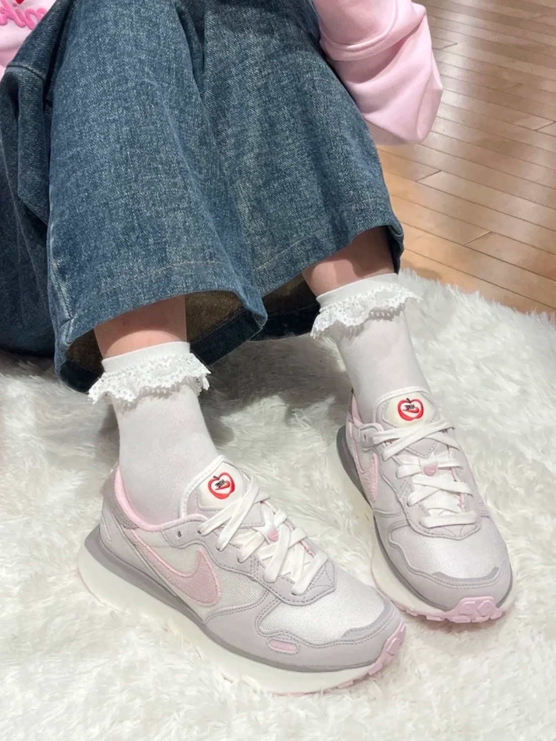 NIKE PHOENIX WAFFLE 情人節限定 拼接麂皮 粉白（HV5993-161）