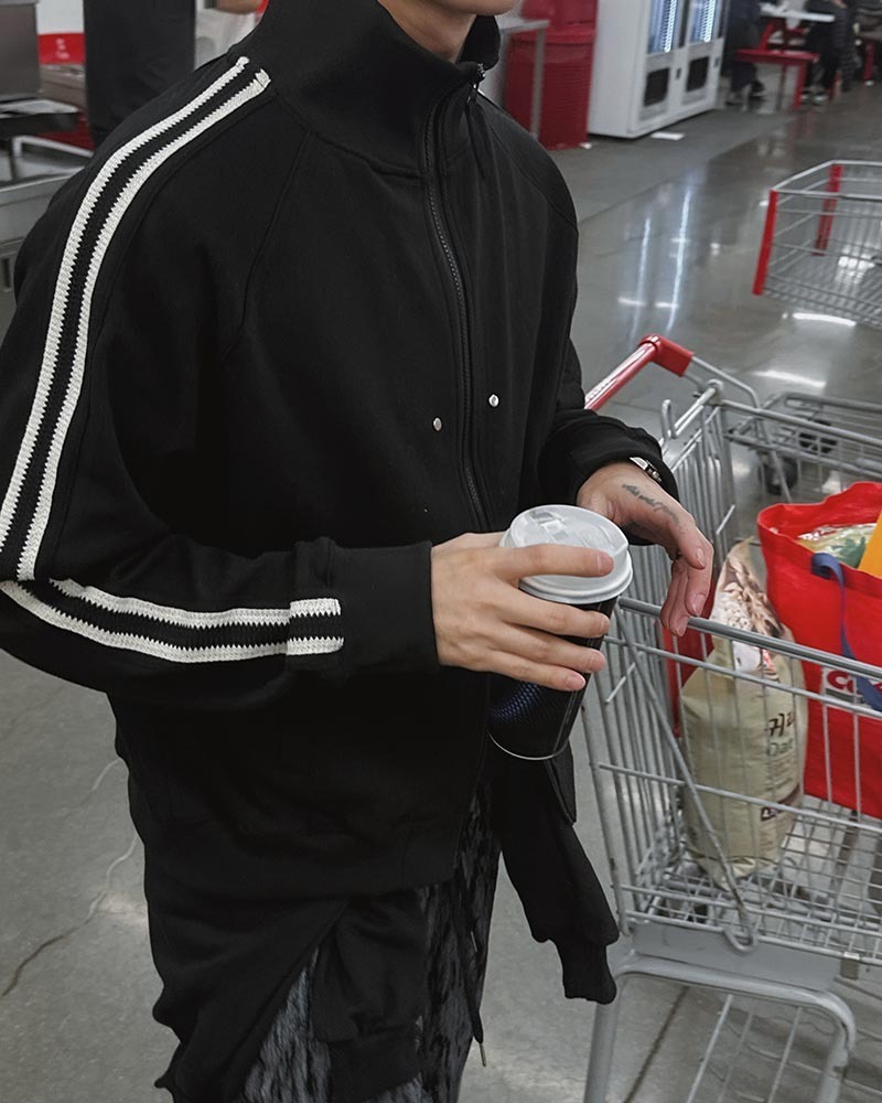 棉質運動拉鍊外套