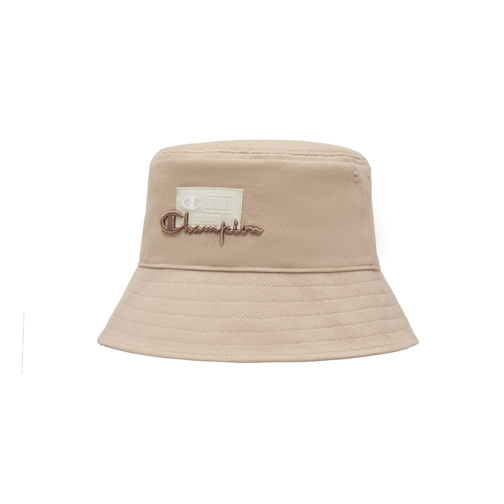 男女款-C-LIFE刺繡LOGO 織標 漁夫帽-米色（U5AACCU25F1）