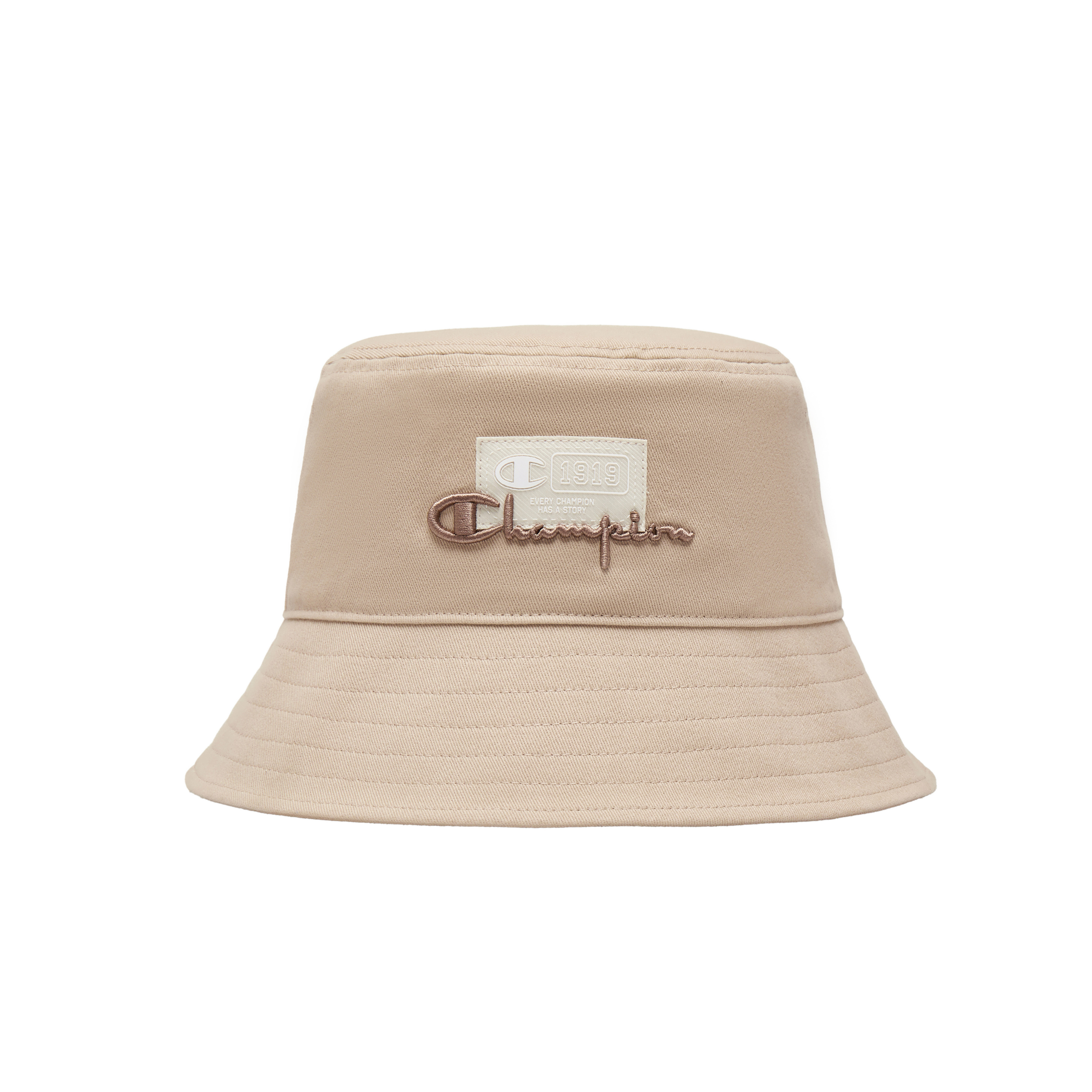 男女款-C-LIFE刺繡LOGO 織標 漁夫帽-米色（U5AACCU25F1）