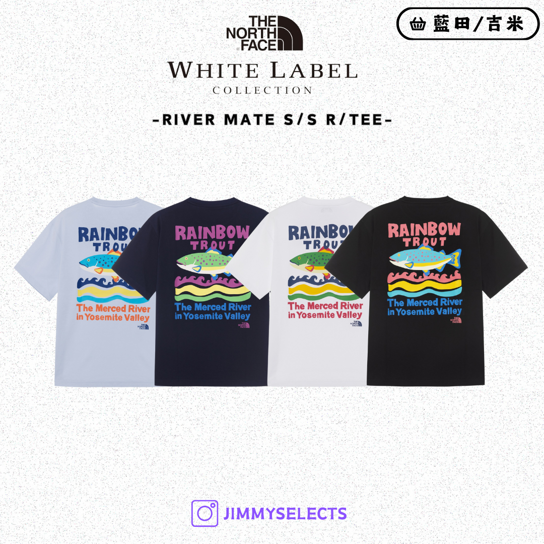 【代購】THE NORTH FACE 北臉 白標 RIVER MATE 彩虹鱒魚 短袖 短T NT7UR12