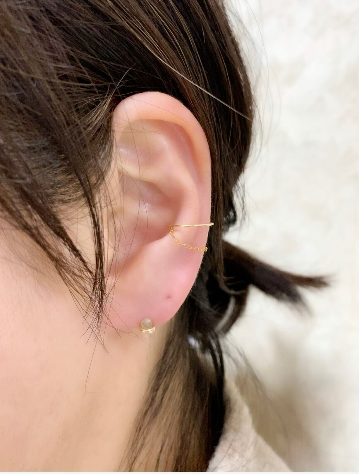 [KIRAN] 層次設計耳骨夾 | 14KGF