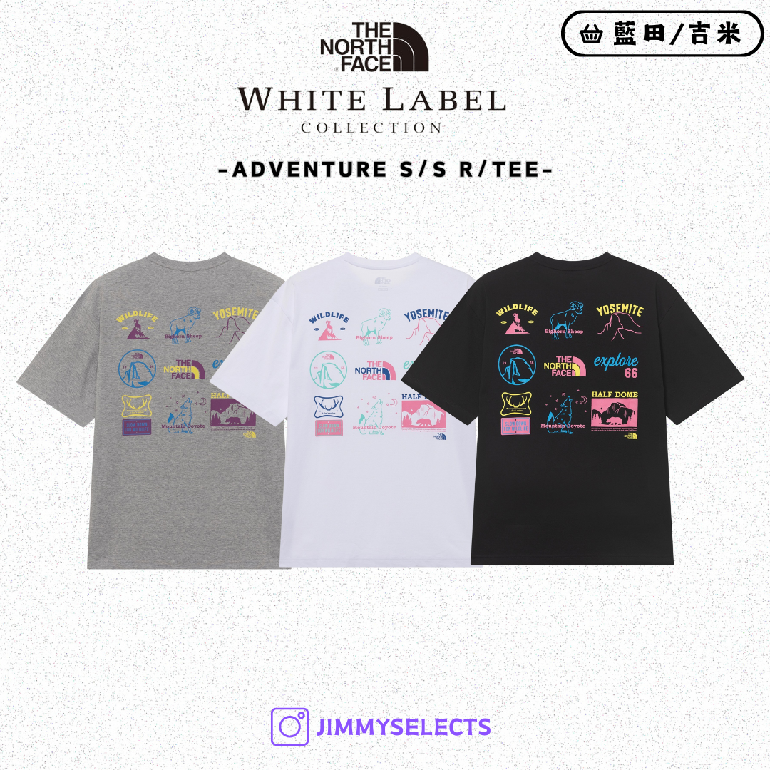 【代購】THE NORTH FACE 北臉 白標 ADVENTURE 野生動物 圖案 風景 短袖 短T NT7UR06