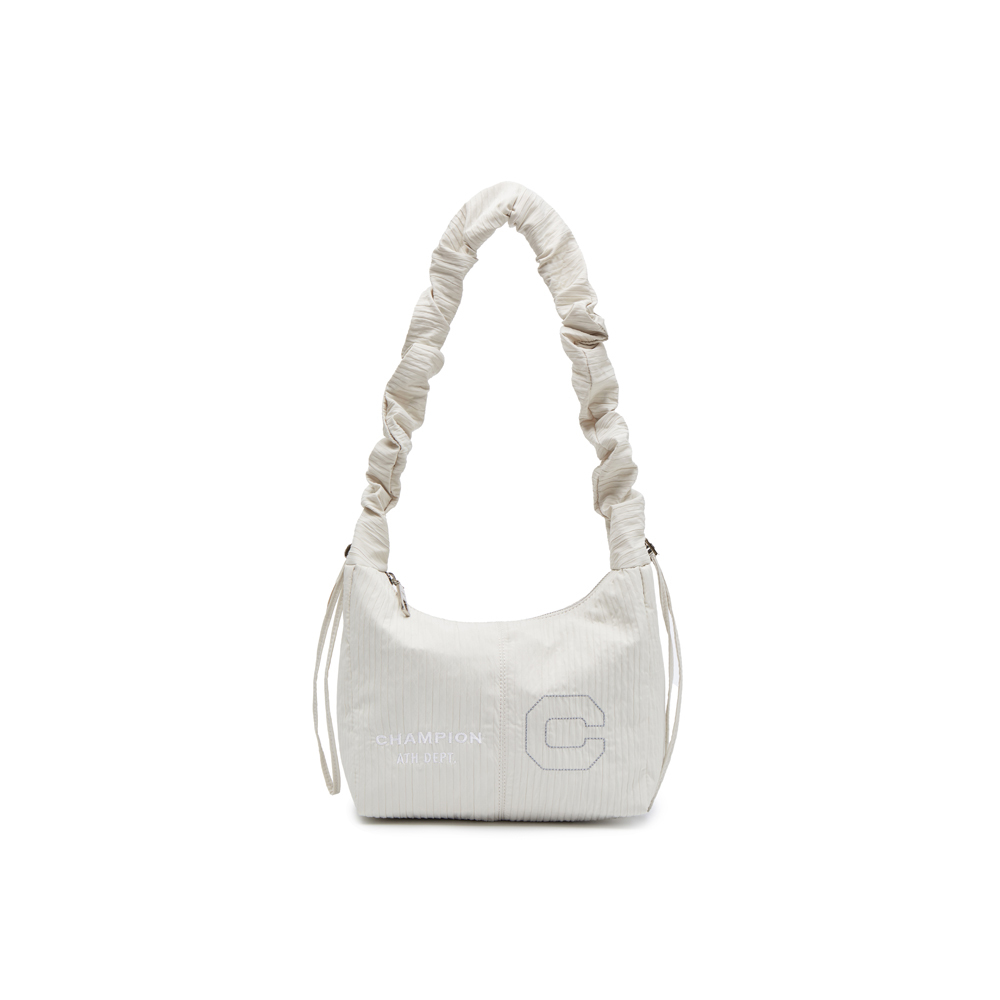 女款-小C 刺繡LOGO 抽繩 枕頭包-米色 （U5AACPU32A1）